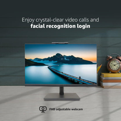 acer B227Q D 21.5 Inch IPS Full HD Backlit LED LCD Monitor I Adjustable Webcam, MIC Support