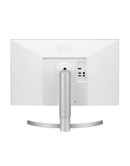LG 69 cm/27 inches LCD 4K-UHD 3840 x 2160 Pixels HDR 10 Monitor with IPS Panel for Designing, Radeon FreeSync, Height/Pivot/Tilt Adjustable Stand, HDMI x 2, Display Port- 27UL550 (White)