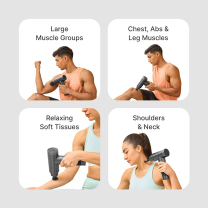 Cult Impact Pro Gun Whole_Body Massager, 4500Mah Battery