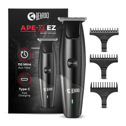 Beardo Ape-X EZ Trimmer for Men Beard | 110 Min Run Time | Lithium Ion Battery