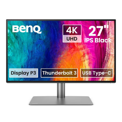 BenQ PD2725U 27 "(69 cm) IPS 3840x2160 4K HDR10 60Hz Monitor for Mac| 95% P3| 100% sRGB&Rec709|Thunderbolt 3|AQCOLOR Tech.|Factory-Calibrated|Hotkey Puck G2|ICCsync| KVM|PIP/PBP|USB Hub|HDMI|DP(Black)