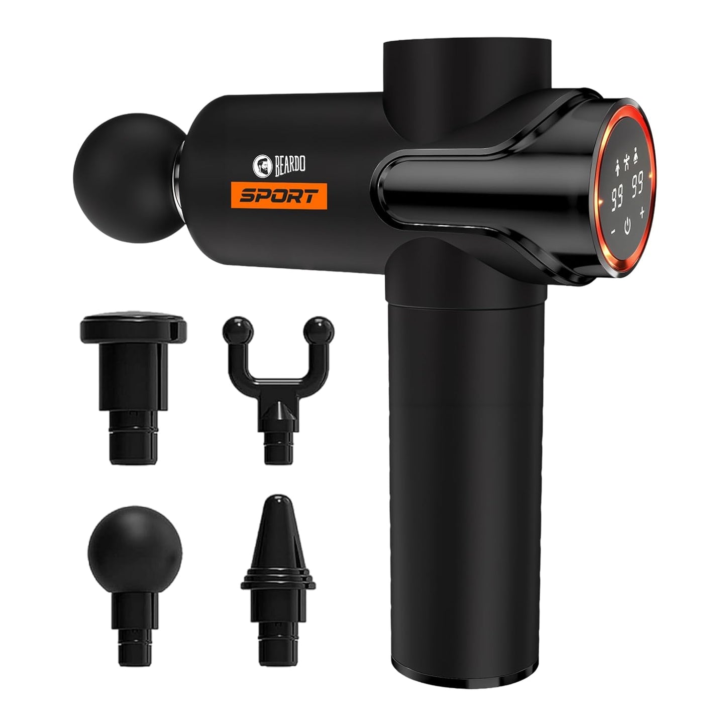 Beardo Deep Tissue Massage Gun | Sports Massager | Full Body Massager Machine for Pain Relief