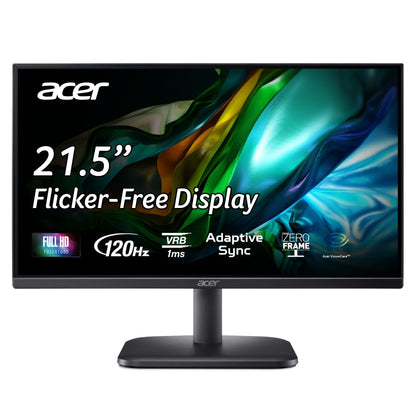 acer EK220Q J0 21.5 Inch Full HD VA Panel Monitor | 120Hz Refresh | Black