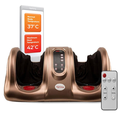 Lifelong Foot Massager Machine For Pain Relief With Heat & Kneading Function