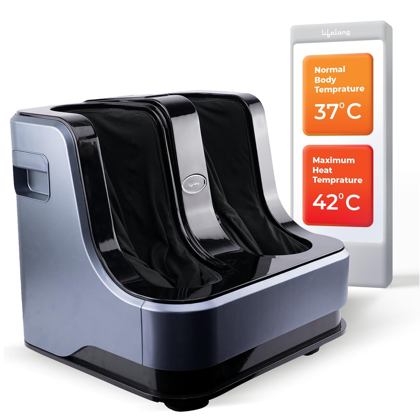 Lifelong Calf, Foot and Leg Massager Machine for Home - Pain Relief Massage for Legs