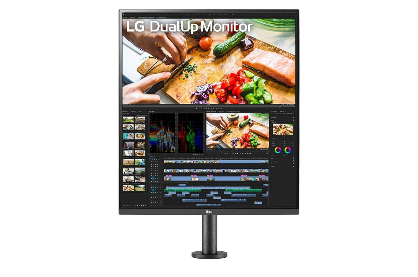 LG 28MQ780-B 28 Inch SDQHD (2560 x 2880) Nano IPS DualUp Monitor with Ergo Stand, DCI-P3 98% (Typ.) with HDR10, USB Type-C (90W PD) - Black