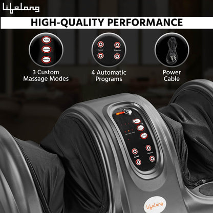 Lifelong Foot Massager Machine For Pain Relief With Kneading Function - Also Used As Leg Calf Massager