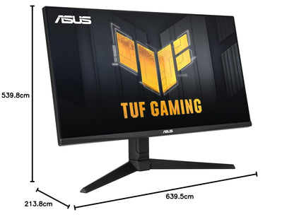 ASUS Tuf Gaming Vg28Uql1A, 28 Inch (71.12 Cm) 4K Hdmi 2.1 Gaming Led Monitor 28 Inch Uhd 4K 3840 X 2160 Pixels, Fast IPS, 144Hz, Hdmi 2.1, Dsc, Free-Sync Premium, G-Sync