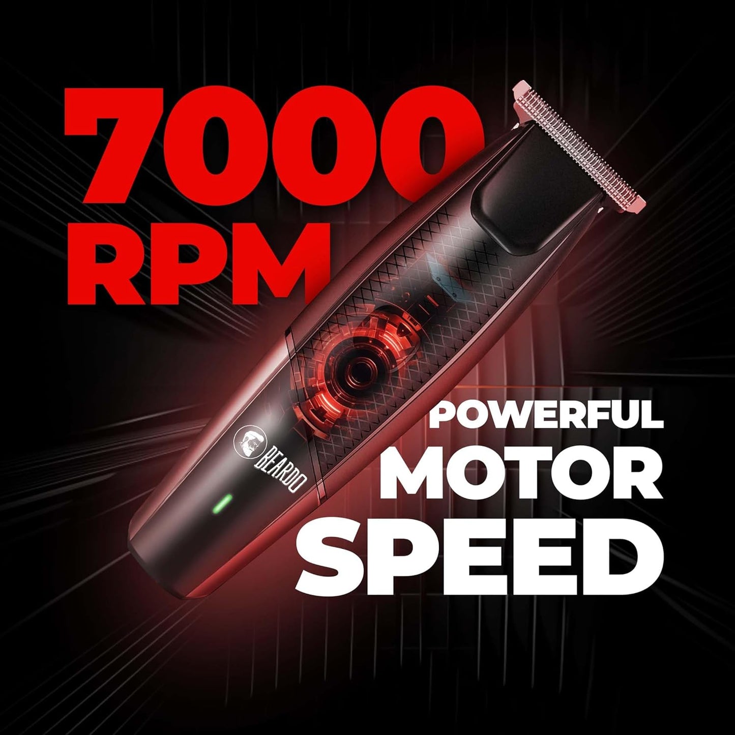 Beardo Ape-X EZ Trimmer for Men Beard | 110 Min Run Time | Lithium Ion Battery