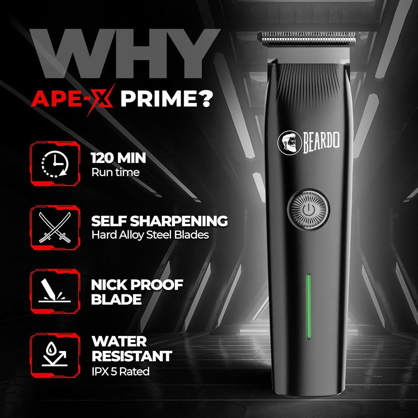 Beardo Ape-X Prime 3-in-1 Multipurpose Trimmer for Men