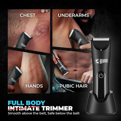 Beardo Ball Safe Pro Trimmer | Intimate Trimmer for Men | IPX7 Waterproof | Safe Ceramic Blades | 90 Min Runtime