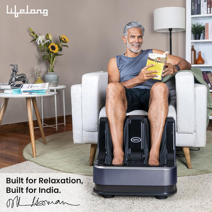 Lifelong Calf, Foot and Leg Massager Machine for Home - Pain Relief Massage for Legs