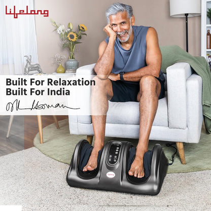 Lifelong Foot Massager Machine For Pain Relief With Kneading Function - Also Used As Leg Calf Massager