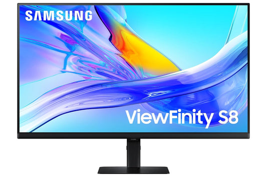 Samsung 32" (80cm) 4K ViewFinity S8 Monitor|UHD 3840 x 2160|350nits|Type-C 90W|LAN Port|Inbuilt KVM Switch|1.07 Billion Colors|PIP|PBP|HDR10|Easy Setup Stand|HAS Pivot Adjustable|LS32D804UAWXXL