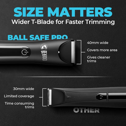 Beardo Ball Safe Pro Trimmer | Intimate Trimmer for Men | IPX7 Waterproof | Safe Ceramic Blades | 90 Min Runtime