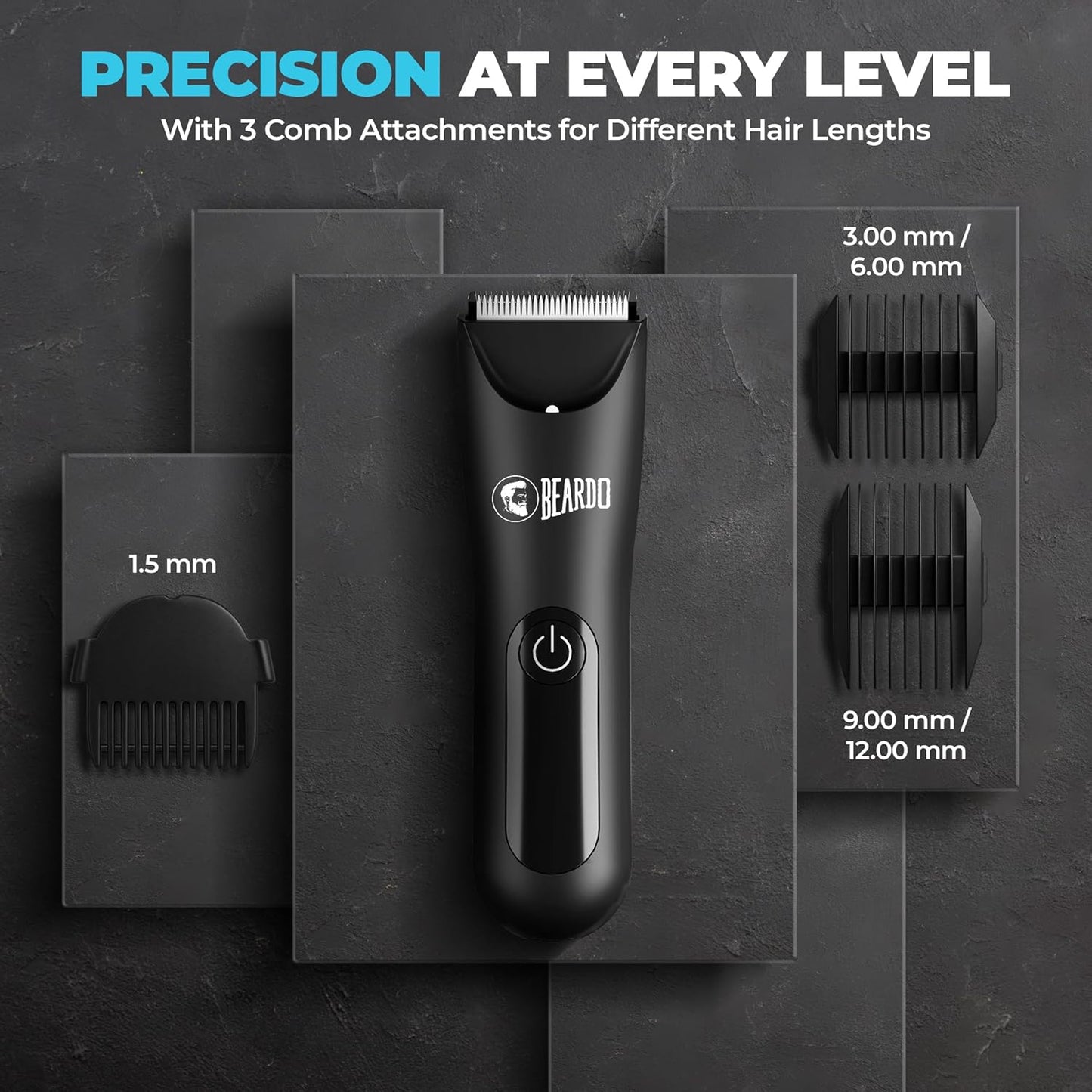 Beardo Ball Safe Pro Trimmer | Intimate Trimmer for Men | IPX7 Waterproof | Safe Ceramic Blades | 90 Min Runtime