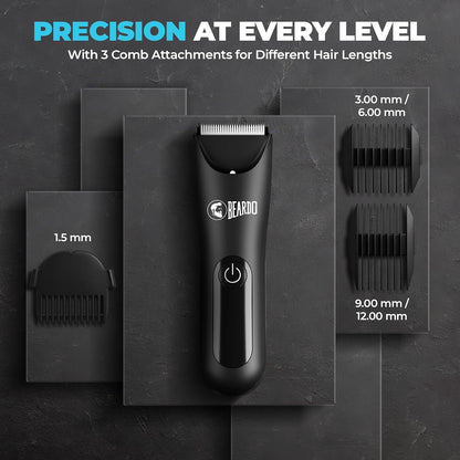 Beardo Ball Safe Pro Trimmer | Intimate Trimmer for Men | IPX7 Waterproof | Safe Ceramic Blades | 90 Min Runtime