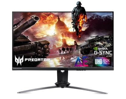 acer Predator X28 28 Inch (71.12 Cm) UHD 3840 X 2160 Pixels 0.2 Ms 152Hz (Overclock) Nvidia G-Sync Gaming LCD Monitor with LED Back Light I Vesa Display HDR 400 I IPS Agile Splender Display I (Black)