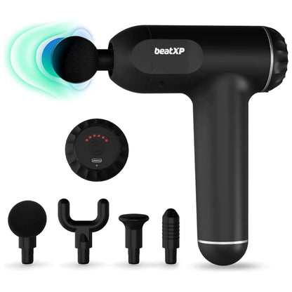 beatXP Bolt Deep Tissue Massage Gun | Percussion Muscle Massager for Full Body Pain Relief
