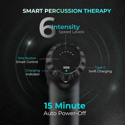 beatXP Bolt Deep Tissue Massage Gun | Percussion Muscle Massager for Full Body Pain Relief