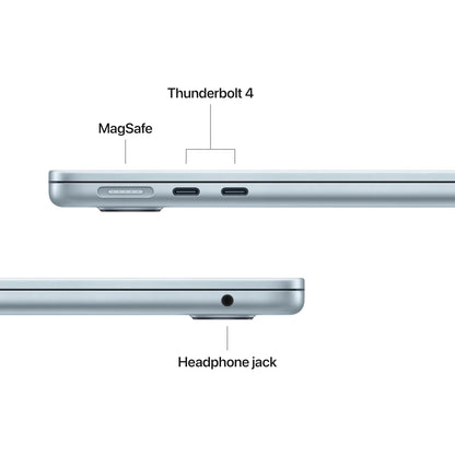Apple 2025 MacBook Air (13-inch, Apple M4 chip with 10-core CPU and 10-core GPU, 16GB Unified Memory, 512GB) - Sky Blue