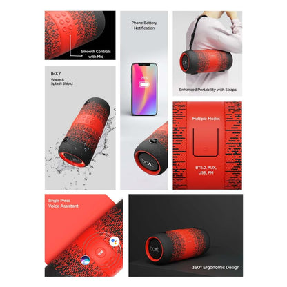 boAt Stone 1200F 14W Bluetooth Speaker with Upto 9 Hours Battery, RGB LEDs