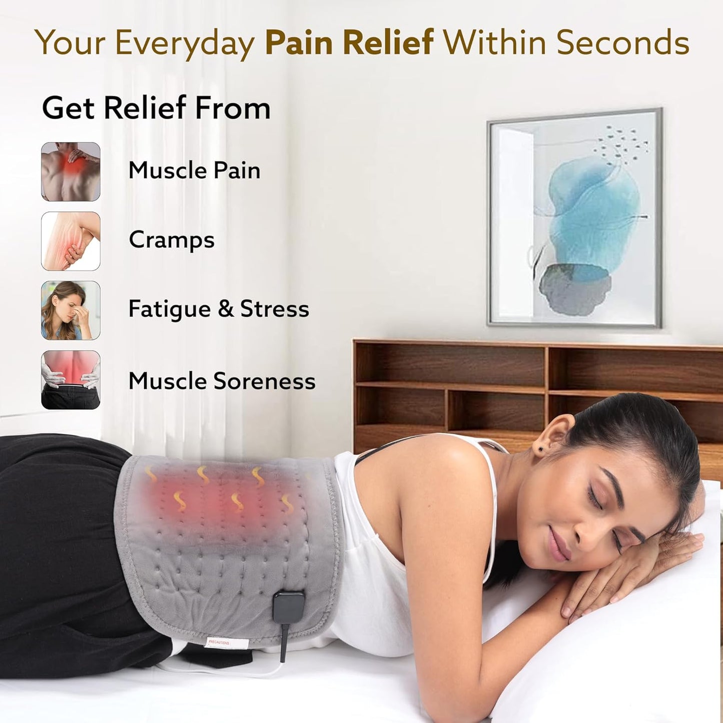 AGARO Ortho Electric Heating Pad, Orthopaedic Heating Belt with Temperature Controller