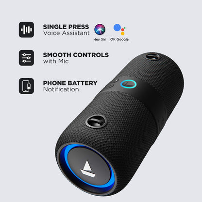 Boat Stone 1208 Bluetooth Speaker with Upto 9 Hours Playback, RGB LEDs